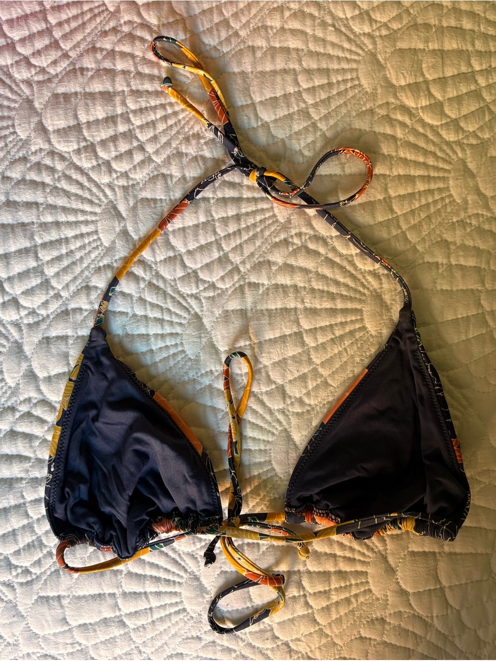Roxy Floral Triangle Bikini Top! - Picture 4 of 5